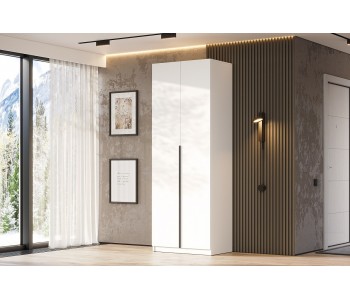 Шкаф 2-х створчатый "ШК-5" 800 Белый текстурный (SV-Мебель)